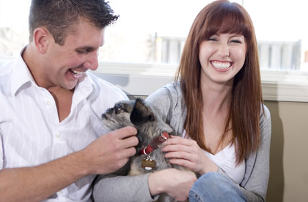 Couple with Dog