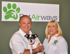 Pet Airways founders Dan Wiesel and Alysa Binder